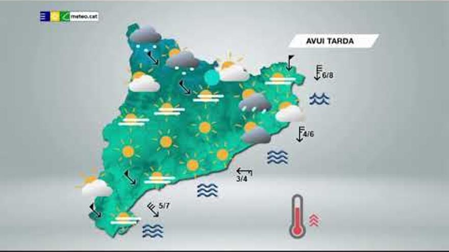 Diumenge d&#039;ambient fresc al matí i calor al migdia