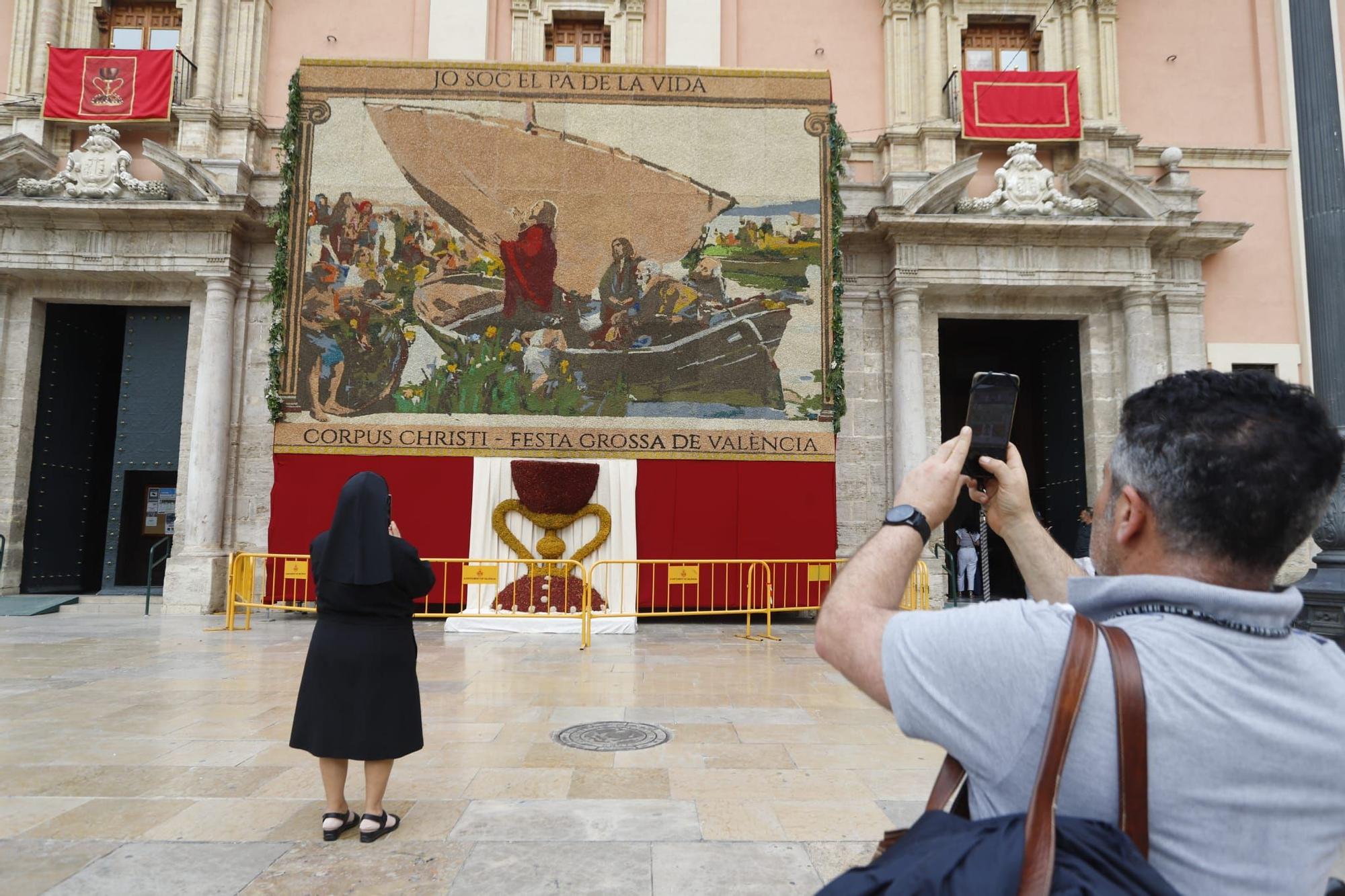 El tapiz del Corpus de València "de Sorolla", al detalle