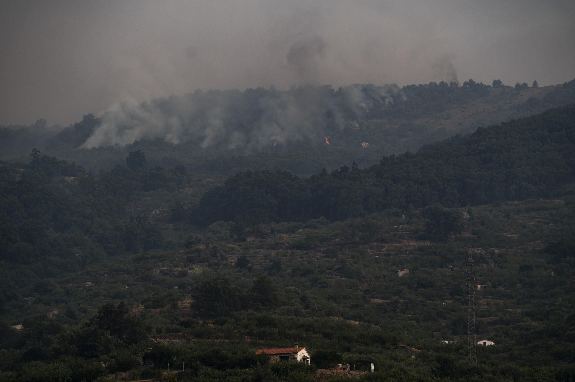 Fotogalería | Séptimo día del fuego de Jarilla, desde diferentes zonas: la vida en los pueblos, el ambiente y las llamas