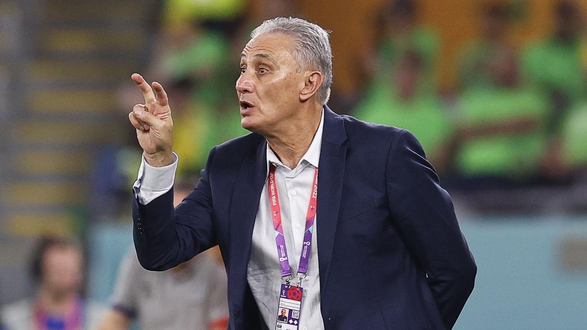 El seleccionador brasileño Tite durante el partido contra Corea