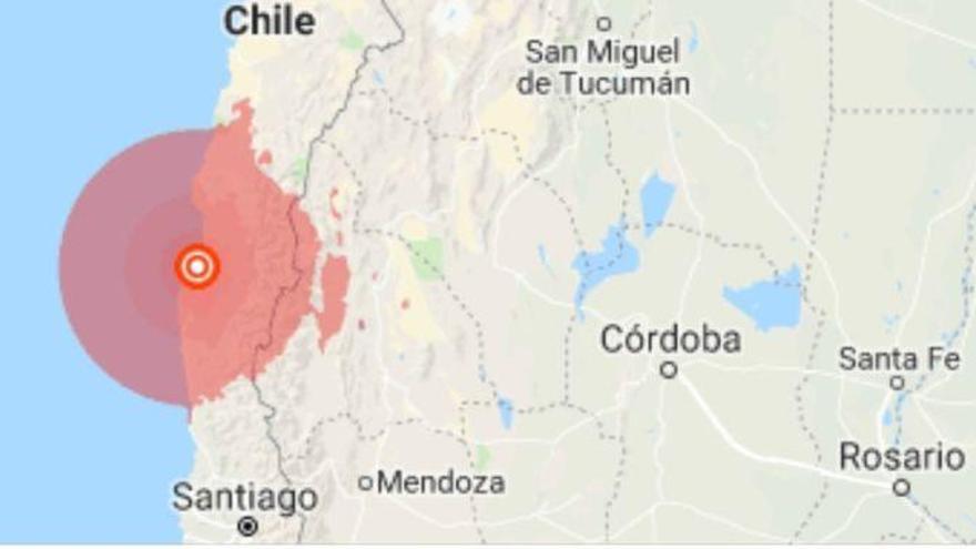 Un sismo de magnitud 6,7 en la costa central de Chile