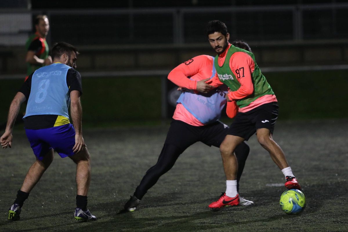 Nacho Cases, durante un entrenamiento.