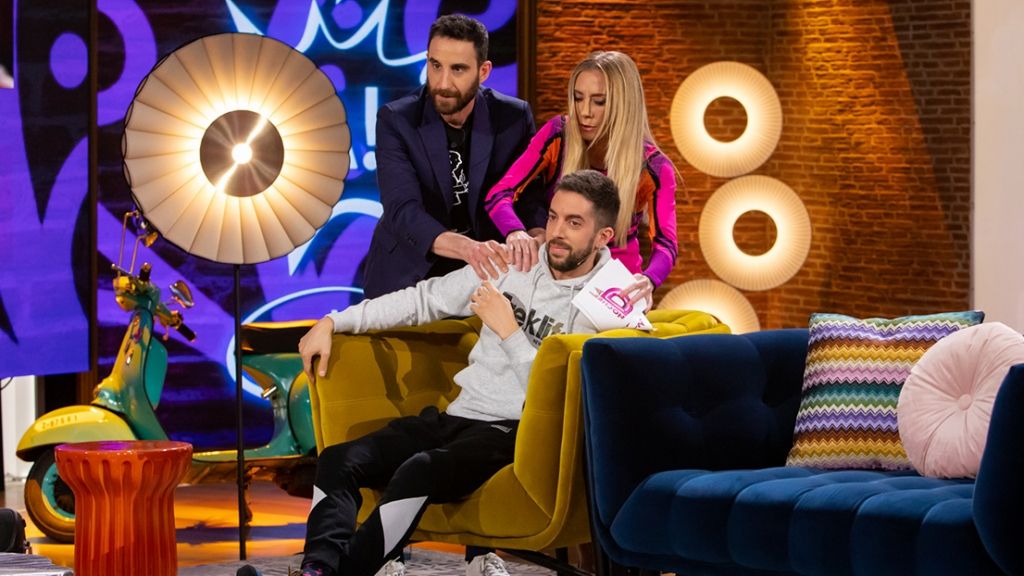 Dani Rovira junto a David Broncano y Lara Ruiz en 'La noche D'