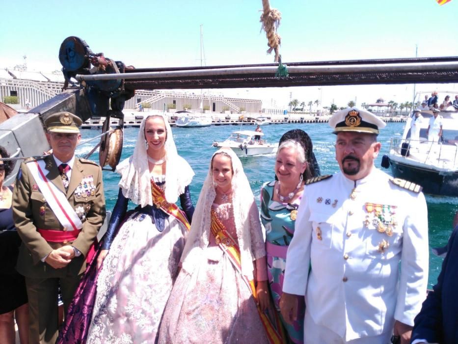 Ni en verano terminan los compromisos oficiales. Procesión de la Virgen del Carmen