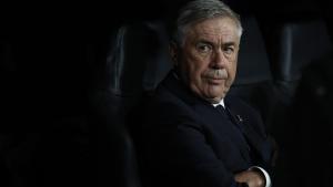 Carlo Ancelotti, en el partido de Champions ante el Braga