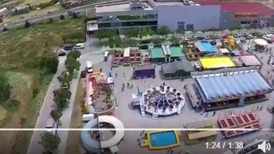 VÍDEO: la nova ubicació de les atraccions als Trullols, des de l&#039;aire