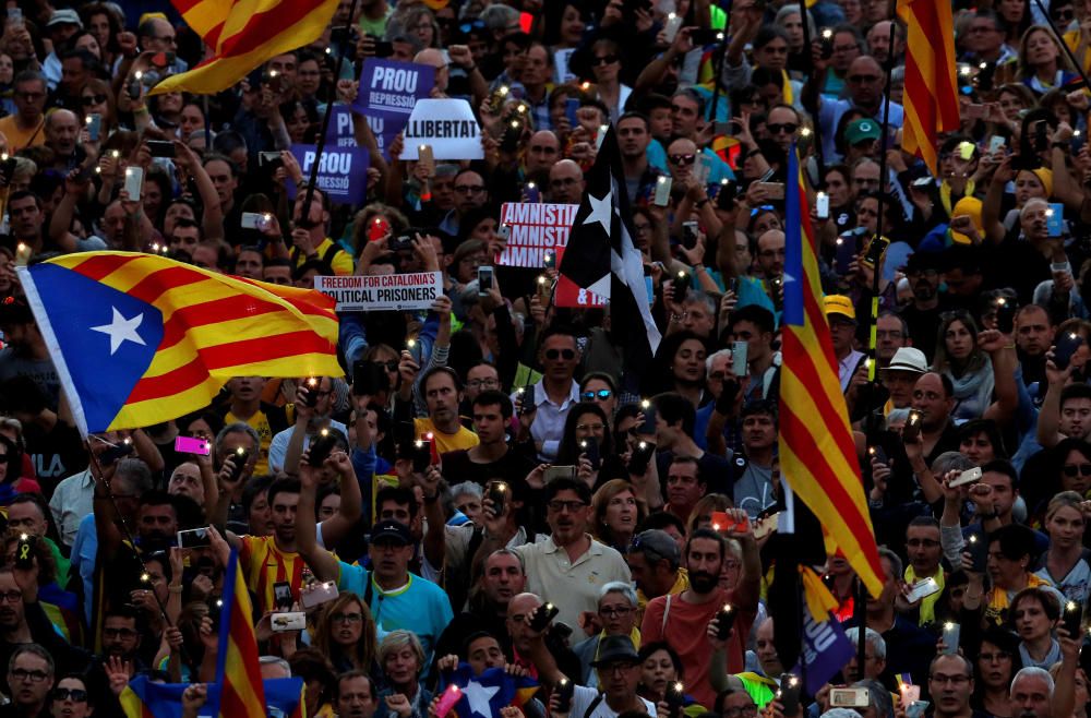 El independentismo se manifiesta en Barcelona