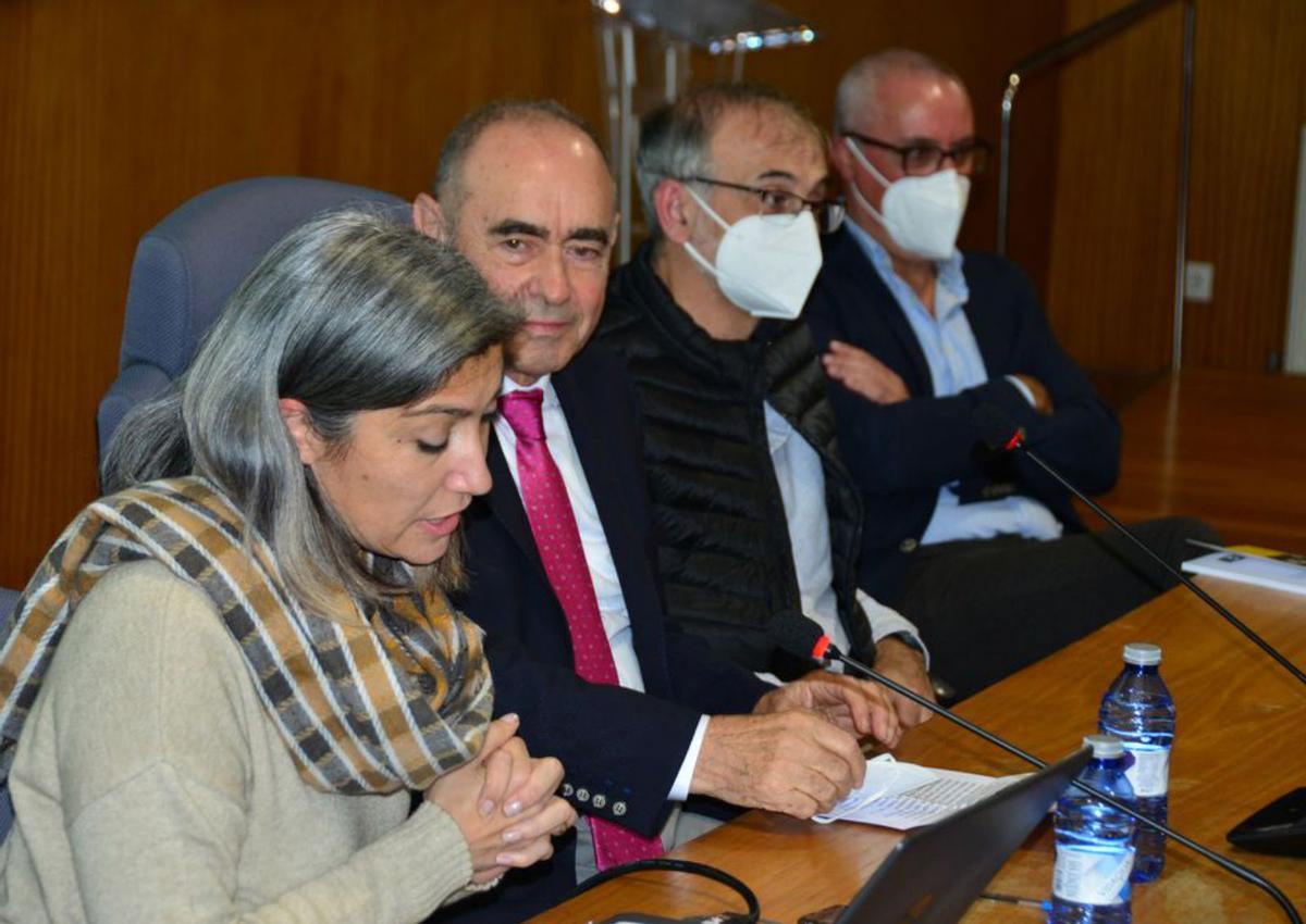 La alcaldesa de Cangas, Victoria Portas, en su intervención. | // G.N.