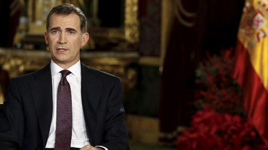 El Rey Felipe VI, en el último discurso de Navidad.