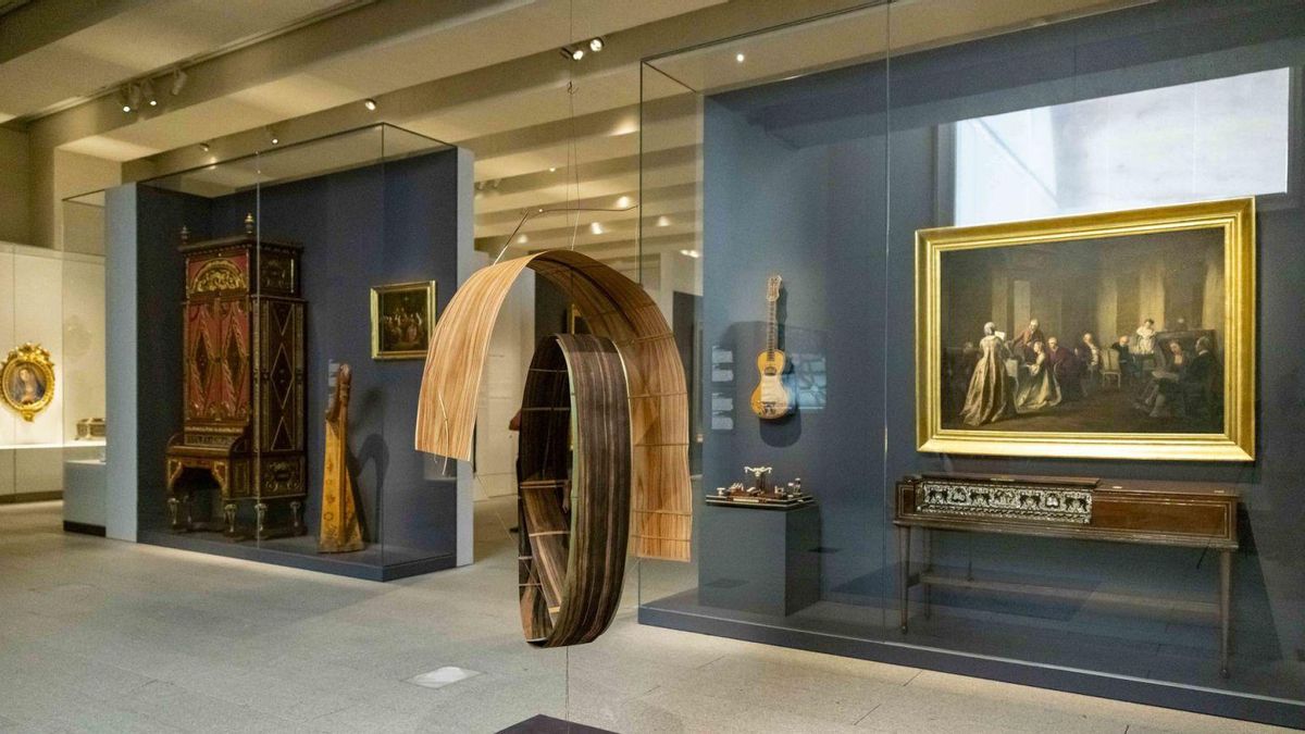 «Recuerdo doble, temblor y vuelco II» de Cristina Mejías, na exposición «Alteraciones» da Galería das Coleccións Reais.