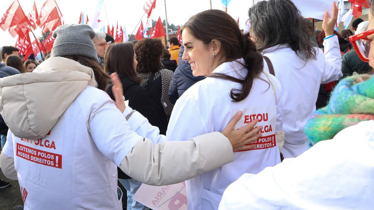 Dos sanitarias en una imagen de archivo de la huelga convocada en Atención Primaria en noviembre