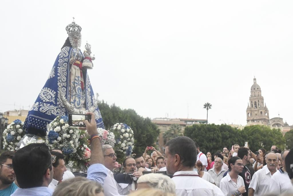 Romería de Murcia: primer tramo del recorrido de la Fuensanta