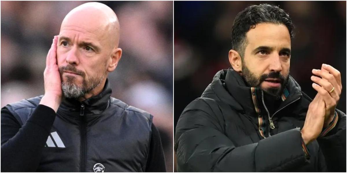 Rúben Amorim sustituyó a Erik ten Hag en el banquillo del Manchester United