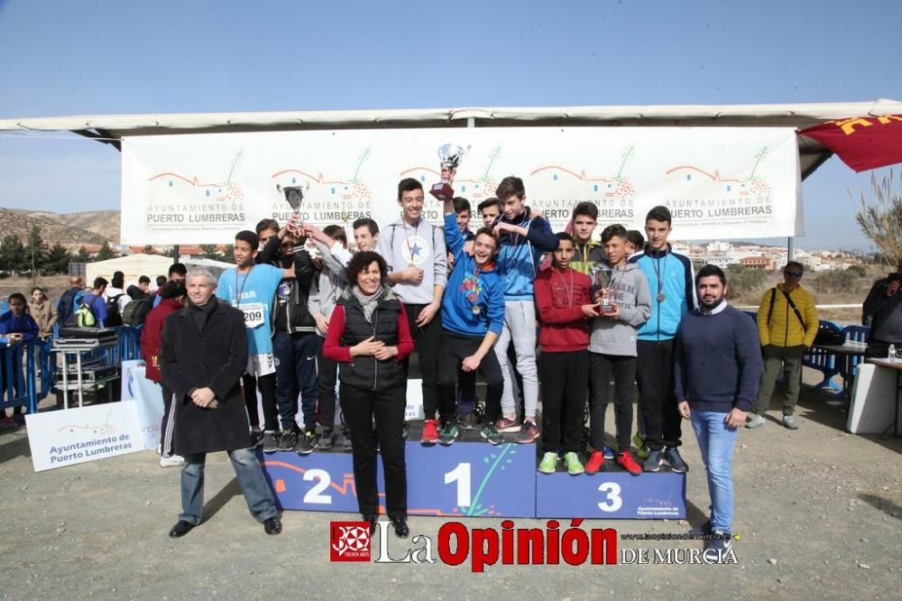 Final Regional de Cross Escolar: entrega de medallas