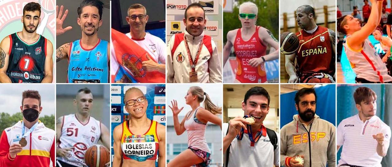 Los catorce deportistas gallegos que acuden a los Juegos Paralímpicos