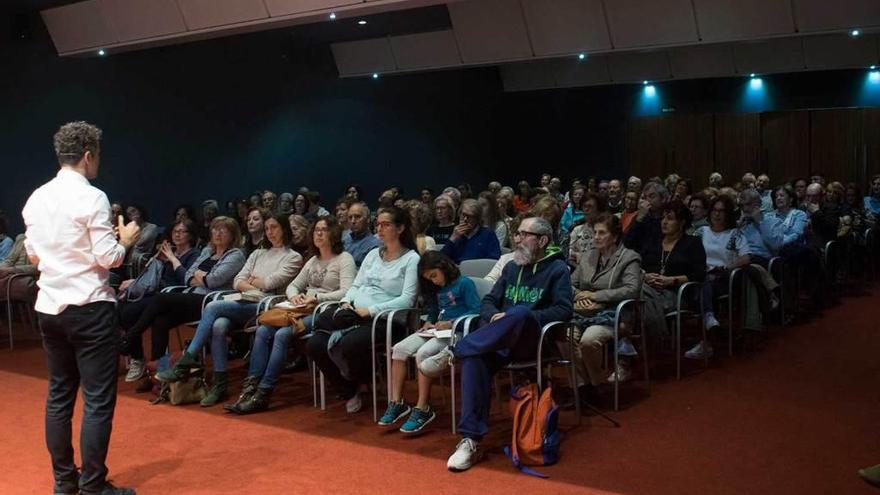 Xevi Verdaguer, durante la charla de ayer.