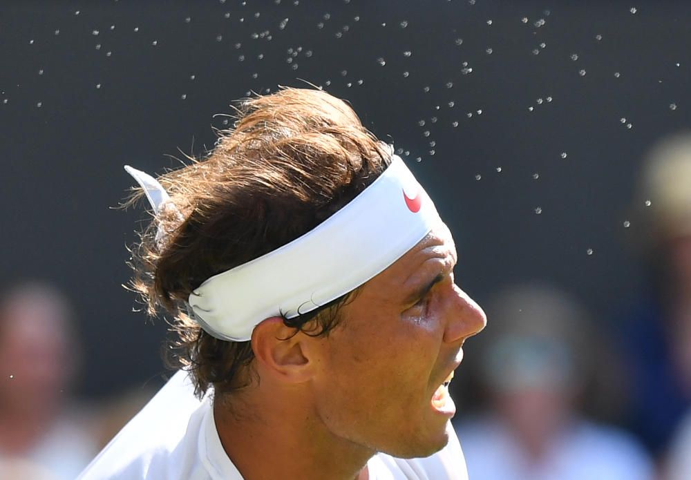 El debut de Nadal en Wimbledon, en imágenes