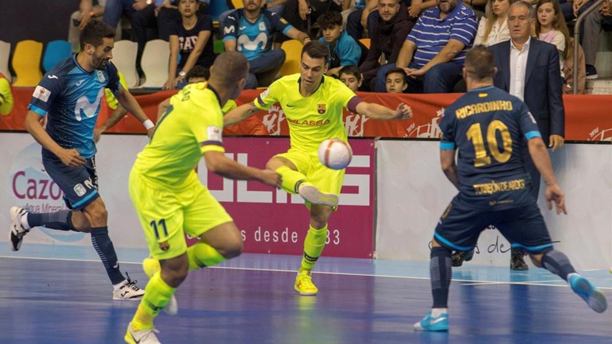 Sergio Lozano sentenció la semifinal con un gol a puerta vacía desde su pista