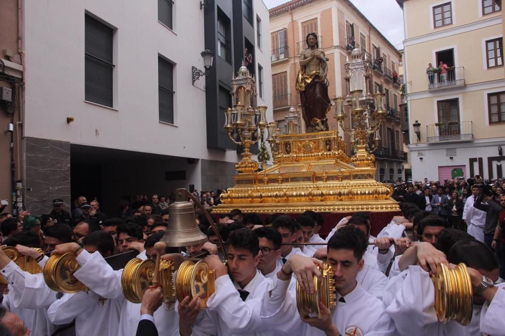 Las imágenes del Resucitado, la procesión del Domingo de Resurrección que pone punto final a la Semana Santa de Málaga