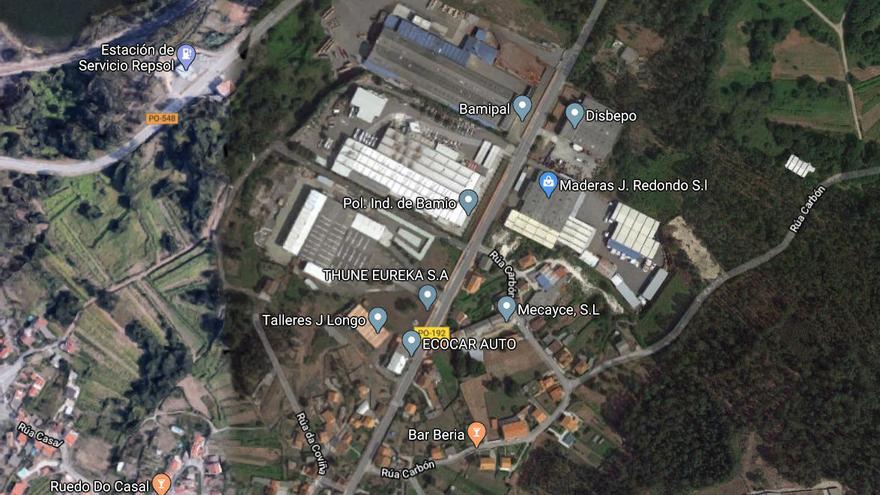 El polígono industrial donde ocurrió el accidente laboral // Google Maps
