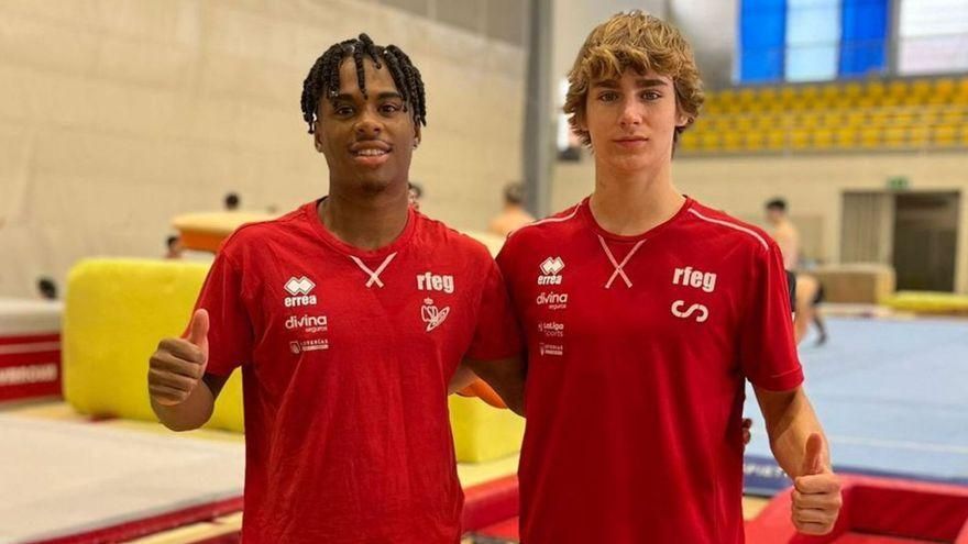 Thierno Dallo i Álvaro Giráldez en una competició a Portugal