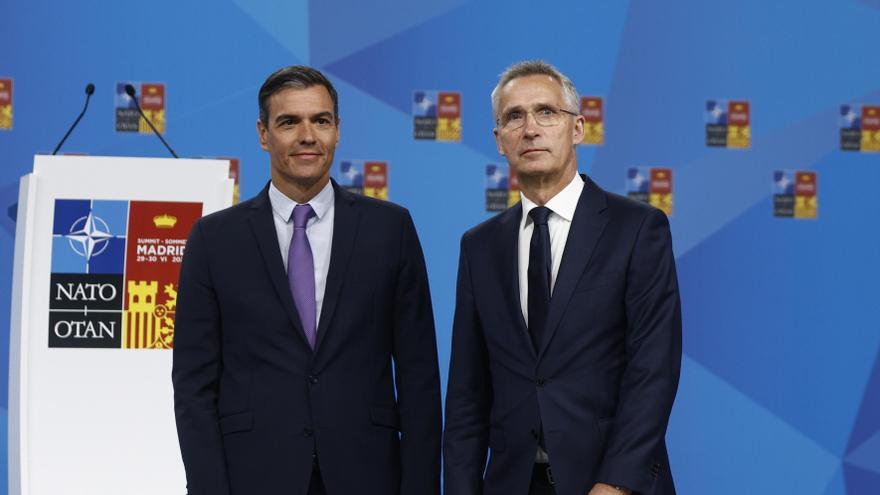 Declaración de Pedro Sánchez junto al secretario general de la OTAN