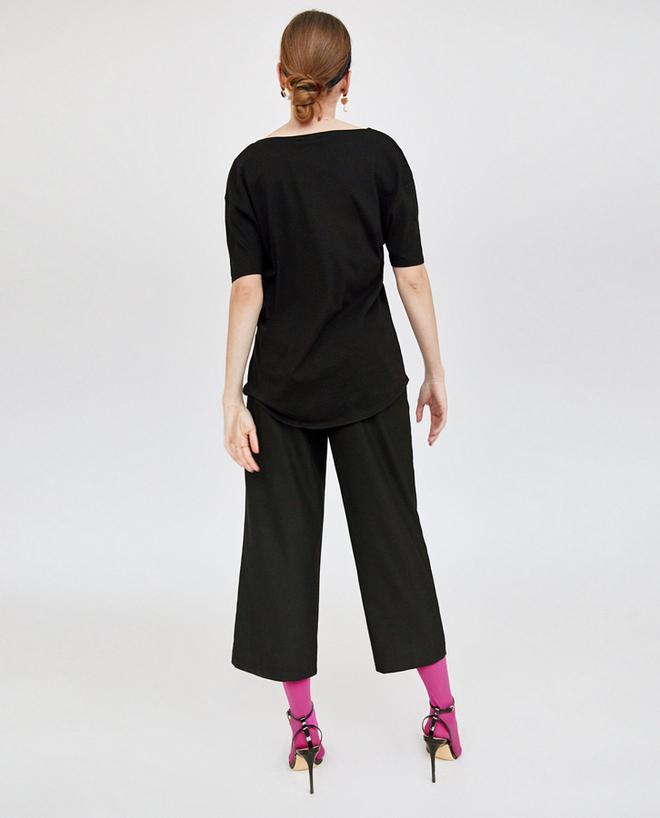 Coleta con pañuelo de Zara para pelo corto