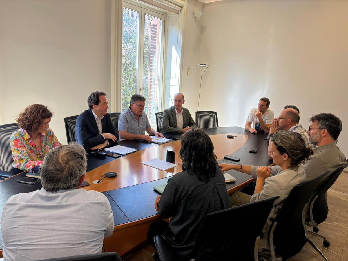 Un momento de la reunión.