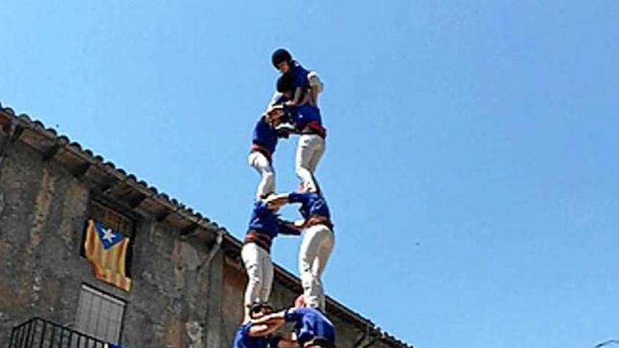 Els Castellers de Berga igualen la seva millor actuació a Bagà