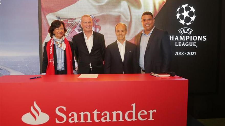 Banco Santander patrocinará las tres próximas Champions