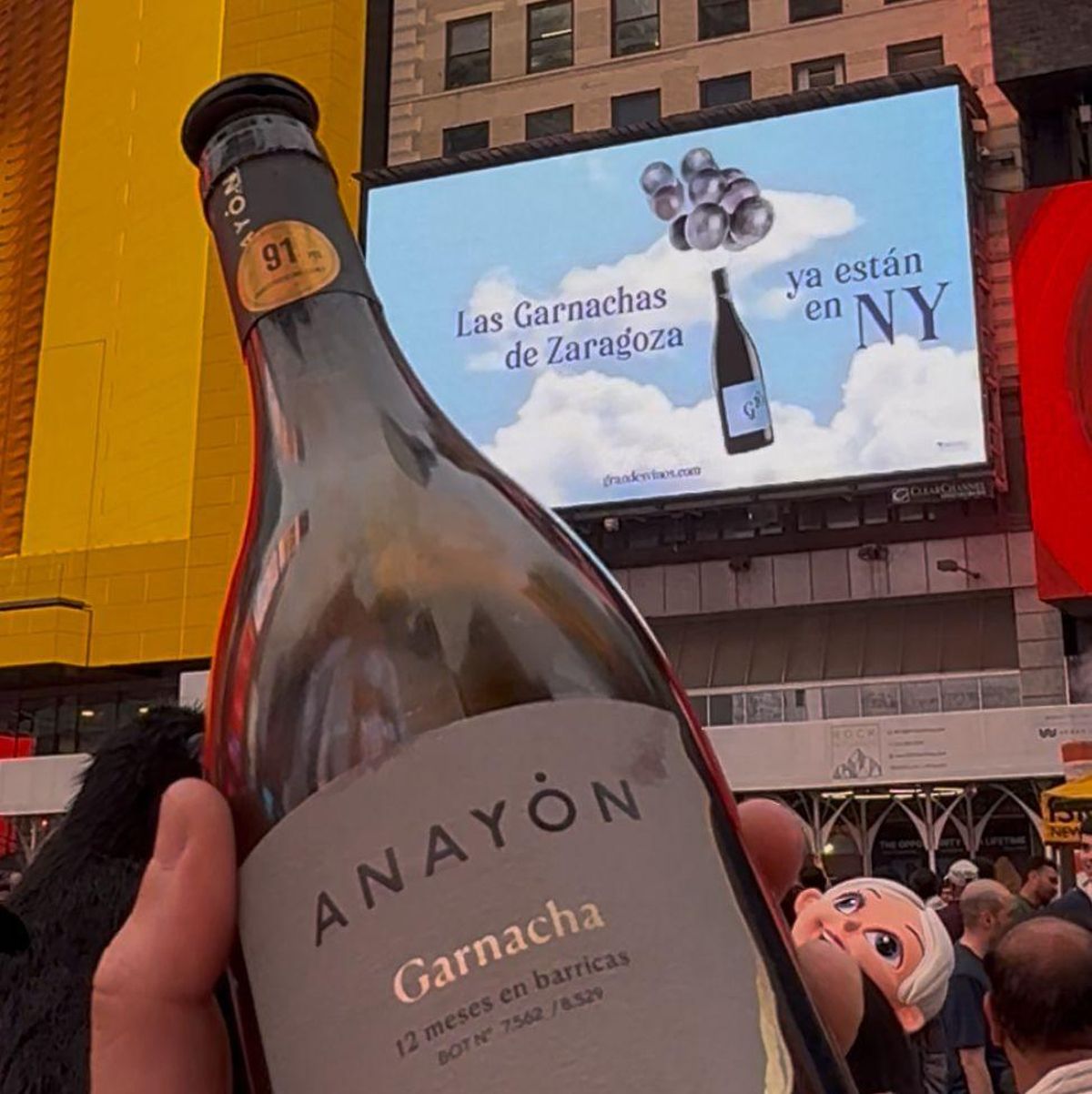 Las Garnachas de Zaragoza, en Times Square.