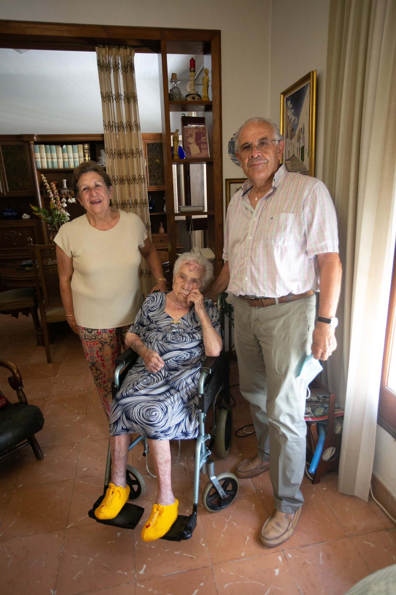 Los 103 años de una 'mestra' de Sa Cala de Sant Vicent
