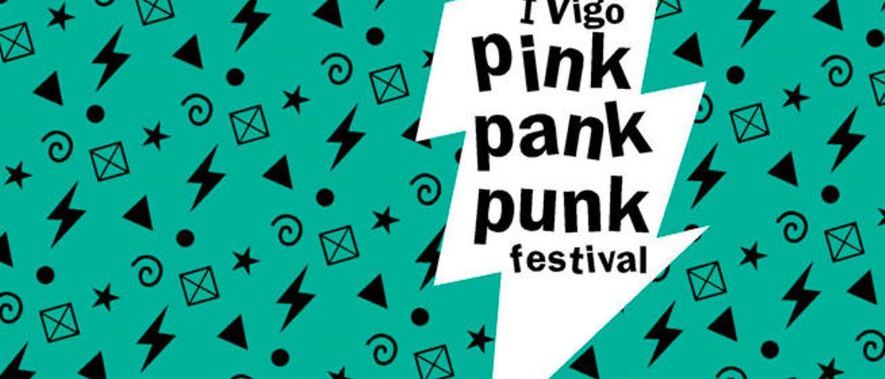 Detalle del cartel del festival Pink Pank Punk