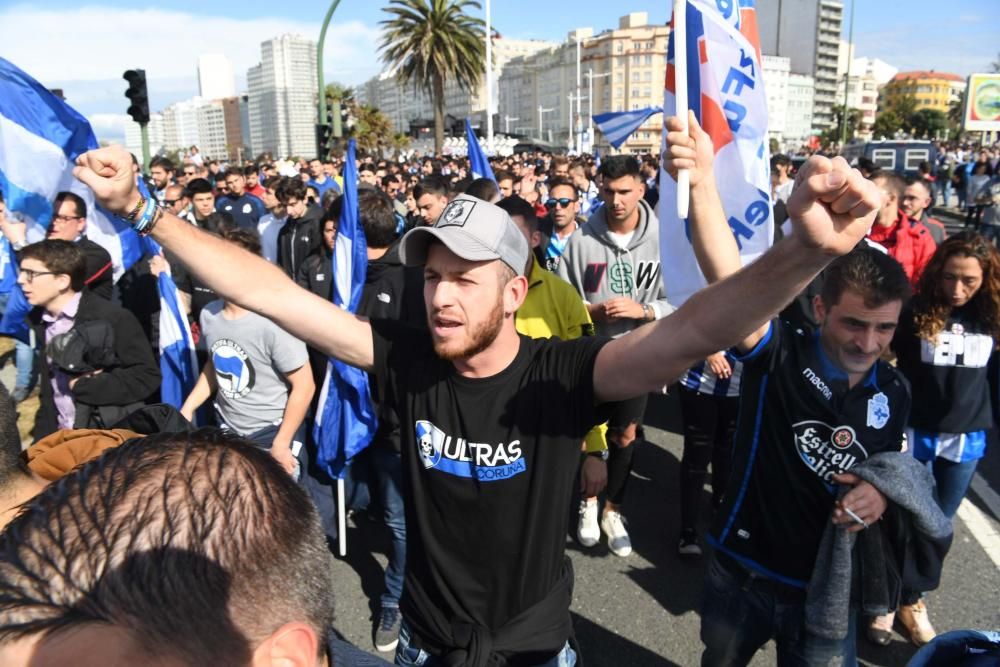 Así fue el recibimiento de la afición al Dépor