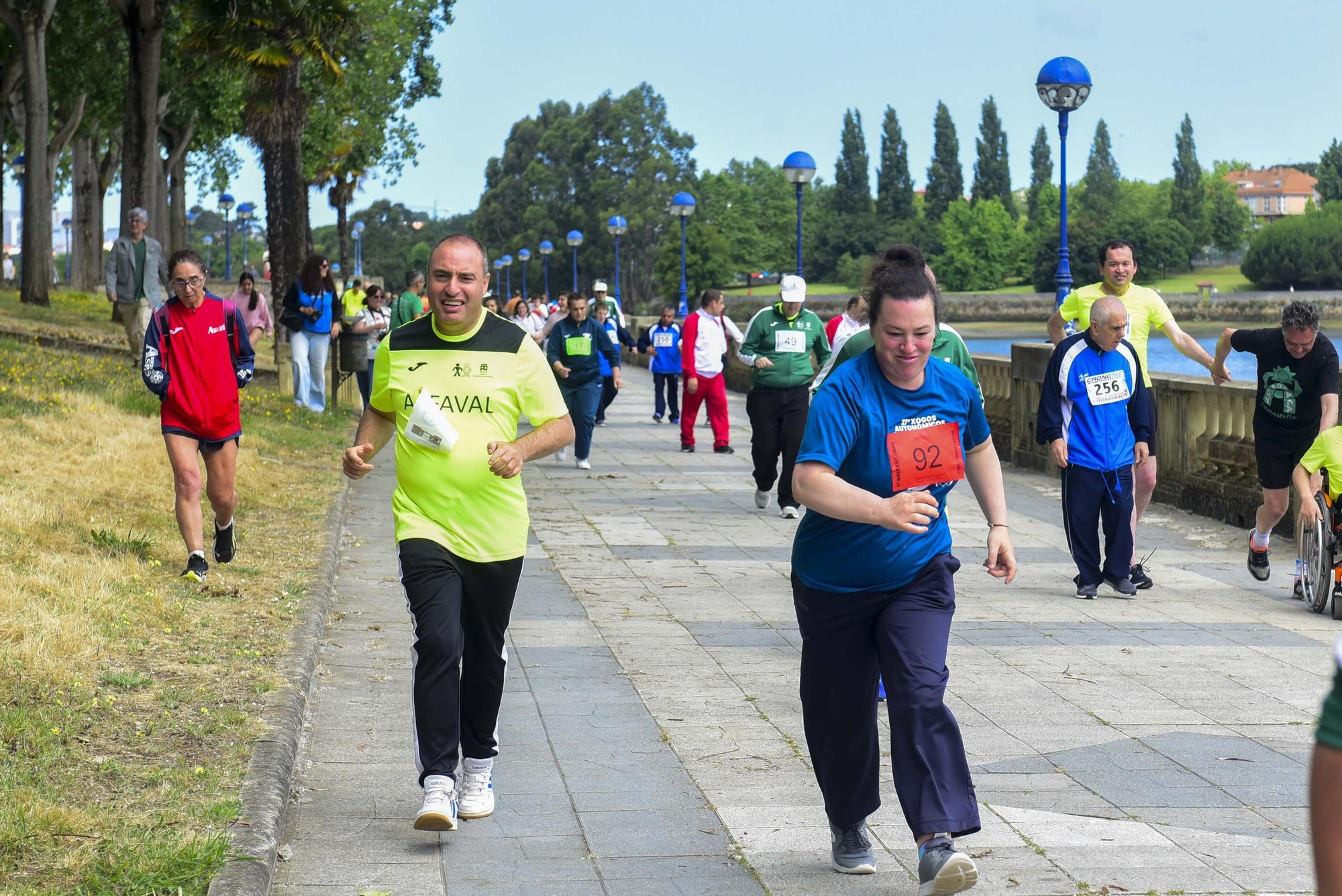 Más de 100 deportistas participan en el maratón urbano Special Olympics en O Burgo