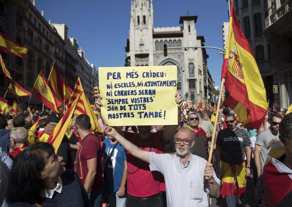 Manifestación en Barcelona por la unidad de España