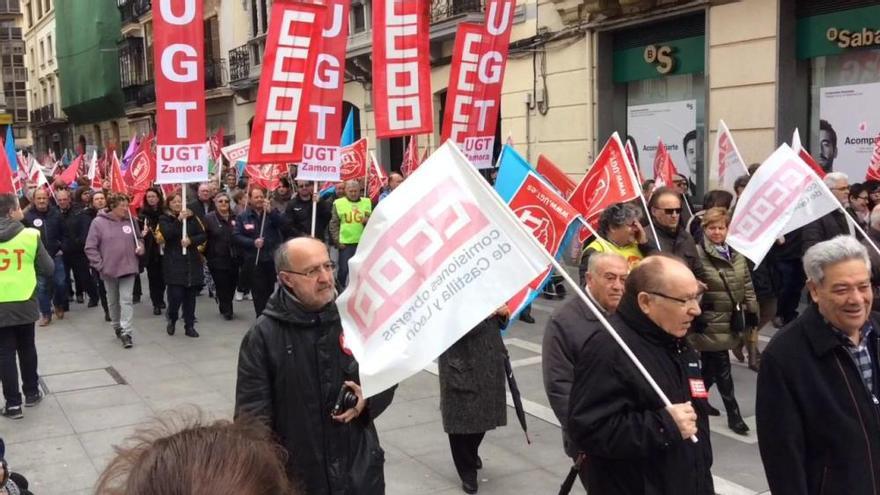 Manifestación por las pensiones en Zamora