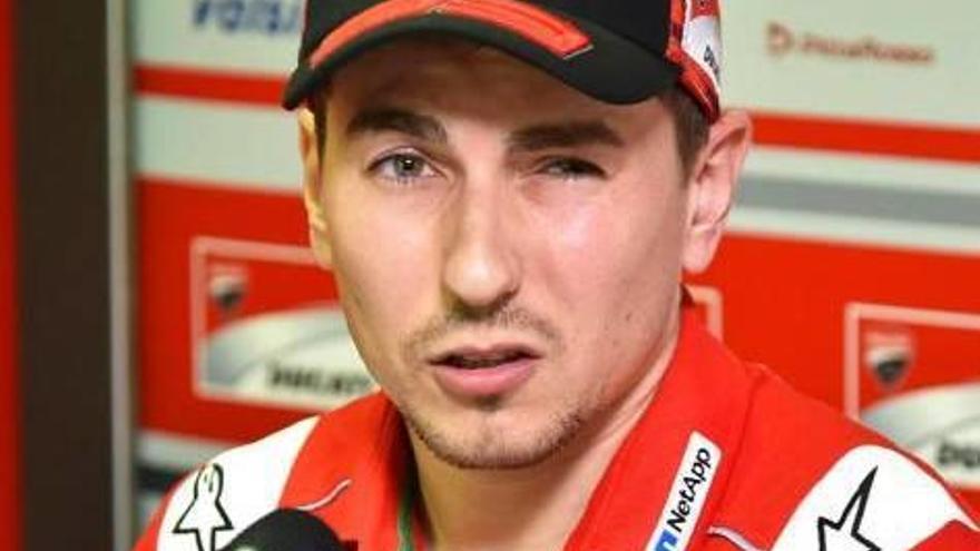 El desprecio de Ducati indigna a Jorge Lorenzo