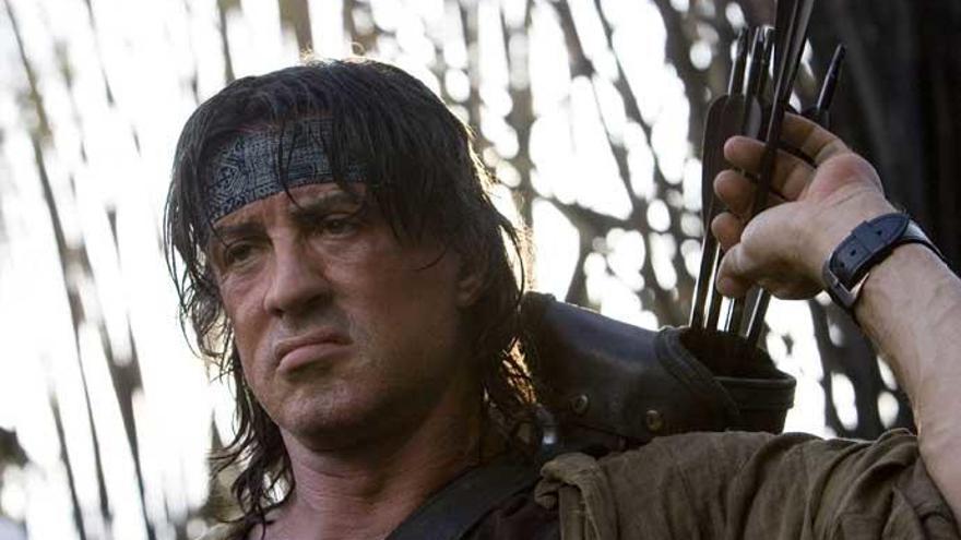 Sylvester Stallone, como &#039;Rambo&#039;.