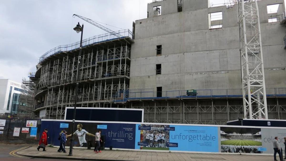 El Tottenham avanza en la construcción de su nuevo estadio