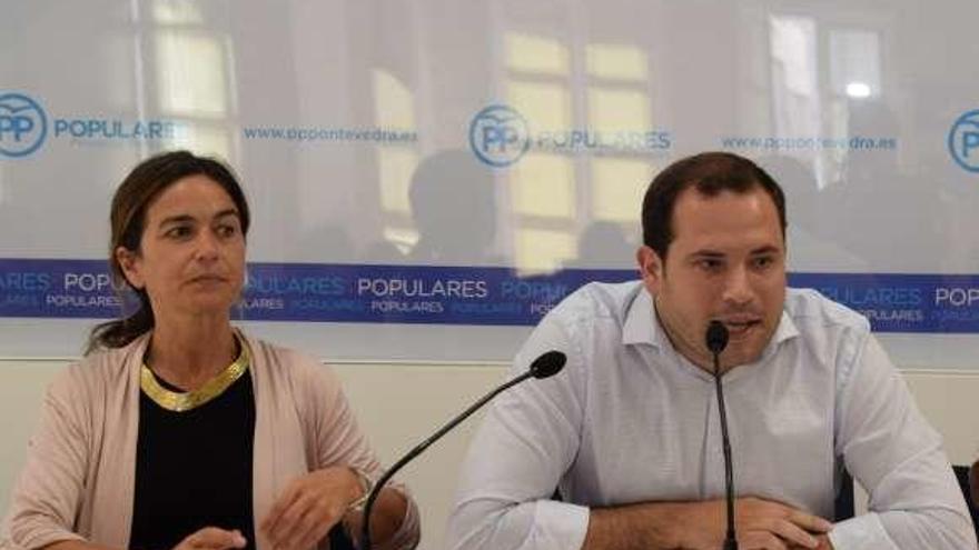 Pepa Pardo y Jorge Cubela, portavoces del PP. // FdV