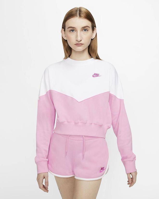 Sudadera rosa y blanca de Nike