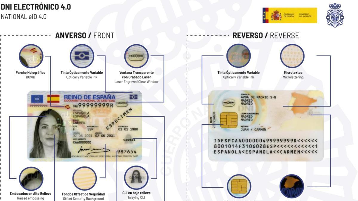 Así es el nuevo DNI europeo.