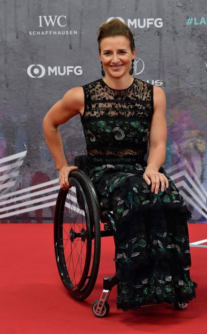 La atleta paralímpica Manuela Schar en la Gala de los Premios Laureus celebrada en el Verti Music Hall en Berlin.