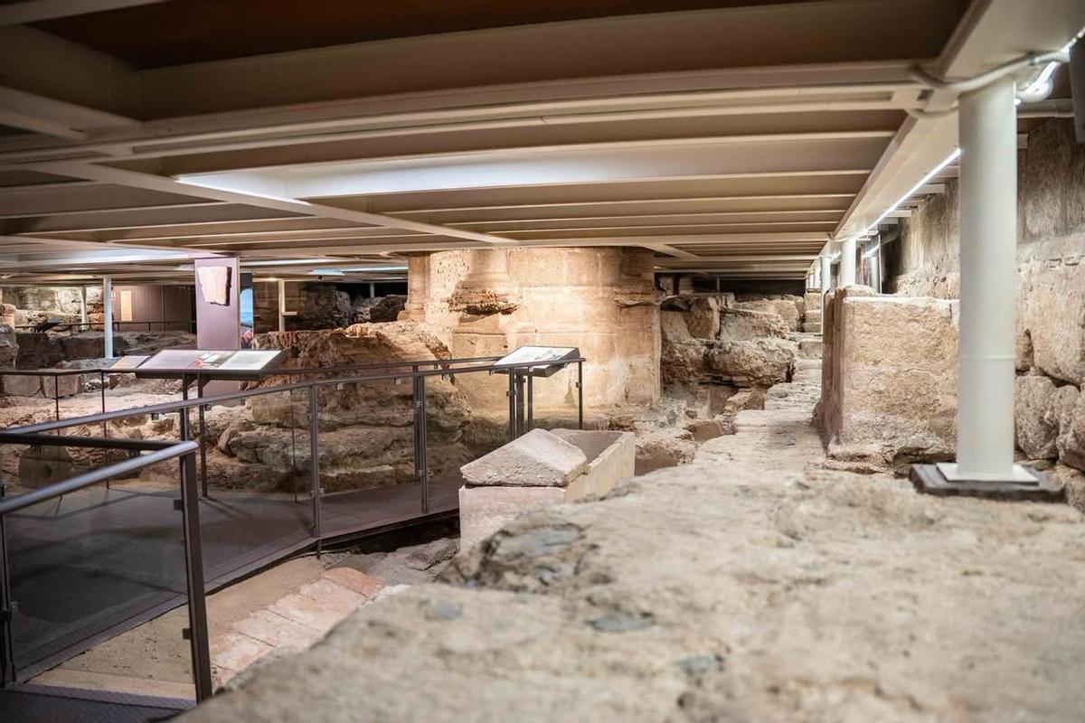 Espacio arqueológico subterráneo de la Basílica de Santa Eulalia, incluido entre las visitas programadas para esta edición.