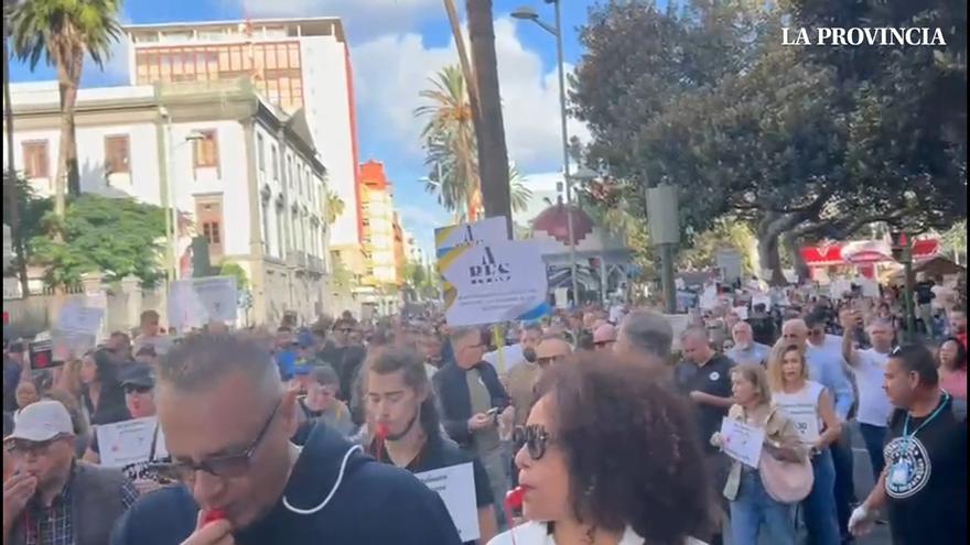 Manifestación 30N de autónomos en Las Palmas de Gran Canaria