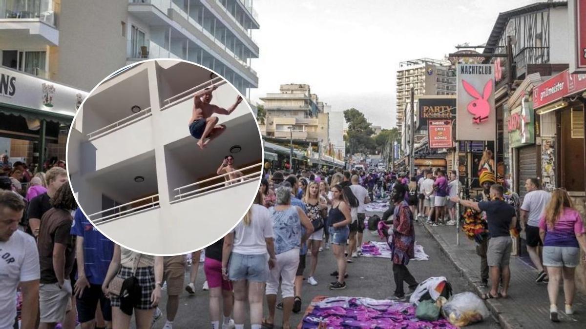 Aparece el primer vídeo de balconing del año en Mallorca y vuelve a encender las alarmas