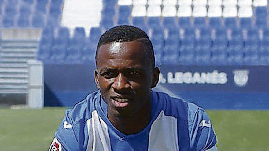 Koné, en su presentación con el Leganés.