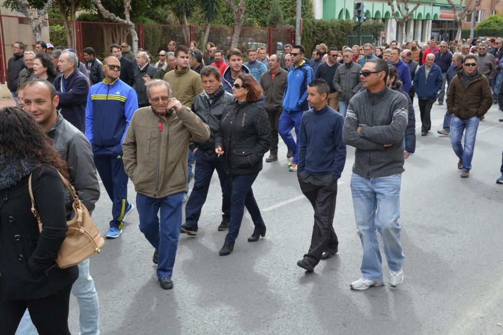 Manifestación en Murcia de los agricultores