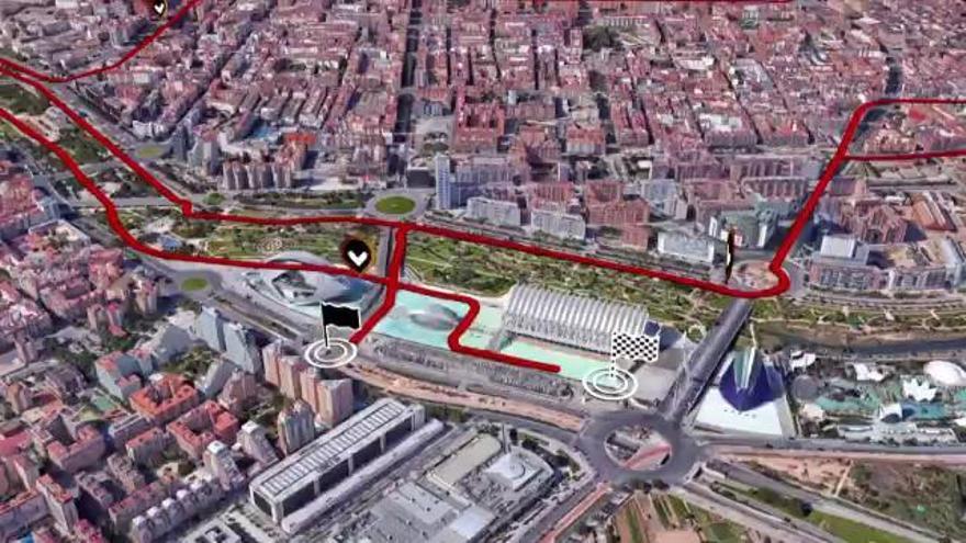 Así es el recorrido del Maratón de València